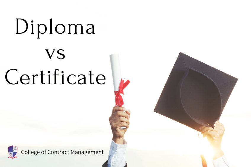 Diploma vs Certificate